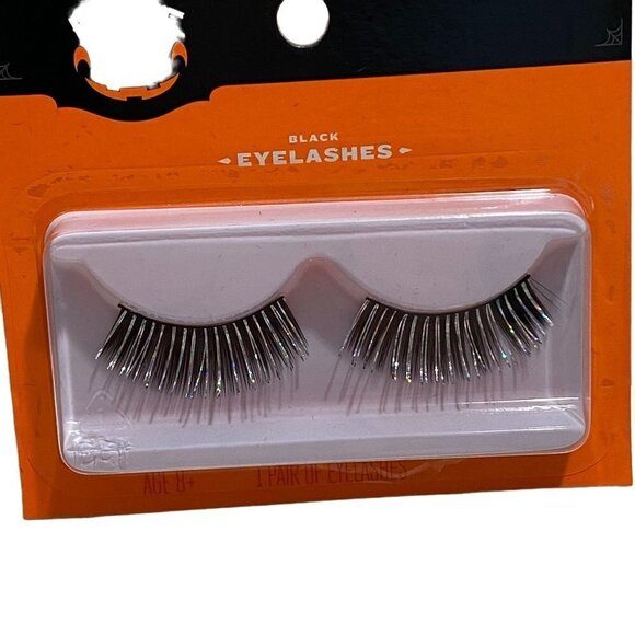 Target Hyde and Eek Halloween Black Silver False Lashes Costume - Picture 1 of 4